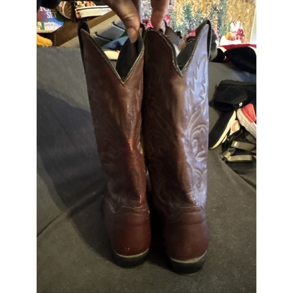 Justin Vintage Western Cowboy Boots‎ Men's Size 9 EE - Picture 3 of 5